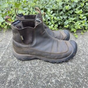 KEEN Boots Men's 11 Brown Anchorage III Insulated Waterproof Pull On 1017790